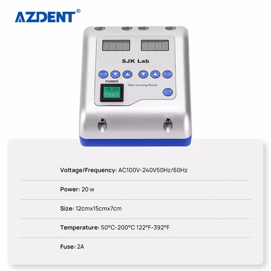Couteau à cire électrique Azdent LED bouton de contrôle visuel 20W 4L Sjk