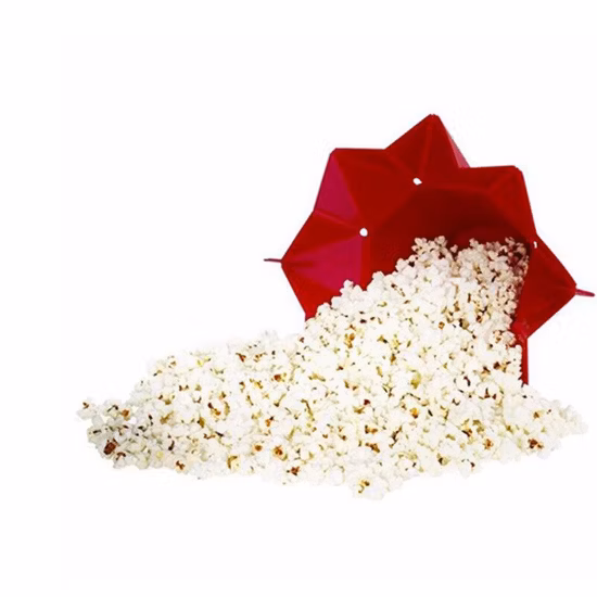 Bol de récipient en Silicone, machine à pop-corn pliable à haute température Bl15638